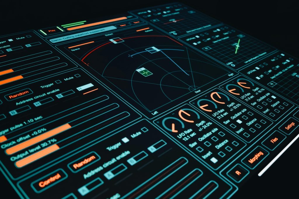 pexels-photo-27141314-27141314 Dynamic digital interface showcasing technology with interactive design elements and controls.